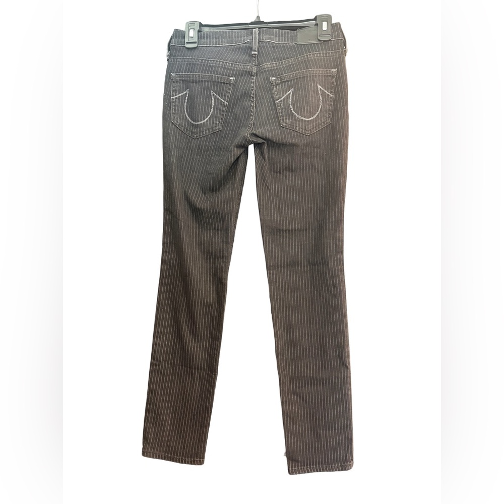 True Religion Gray Striped Women Jeans